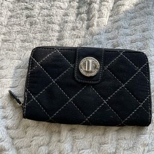 Vera Bradley Black Quilted Wallet